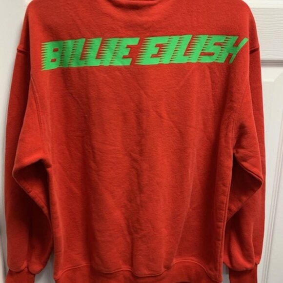 BILLIE ELLISH CONCERT BAND WOMENS SWEAT TOP - Picture 3 of 3